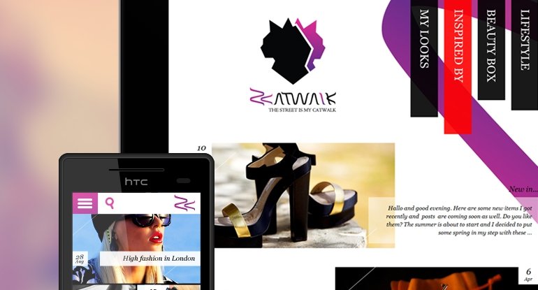 Z-Catwalk identitāte, mājas lapas dizains un izstrāde