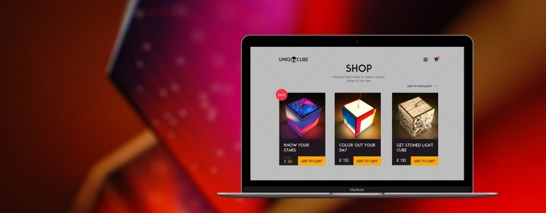 UniqCube – adaptive e-commerce website store development
