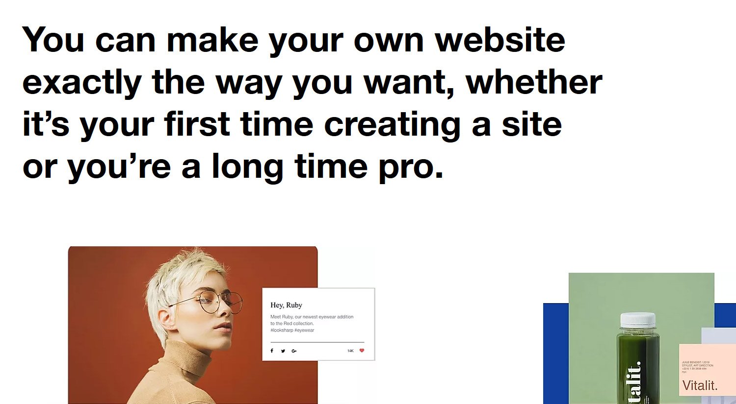 Create your own website with Wix